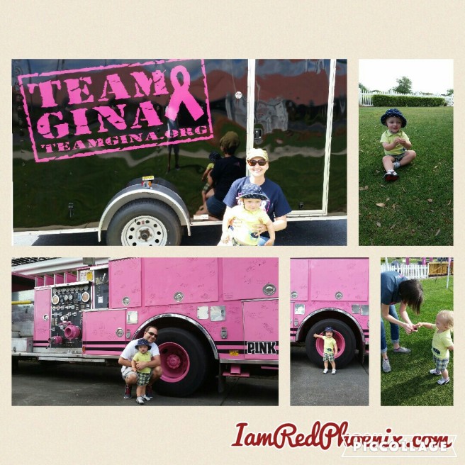 Pink fire truck